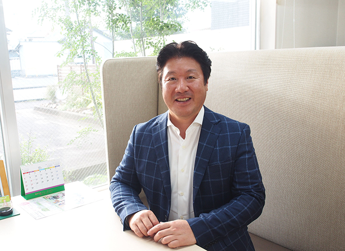 取材時の代表後藤の写真です。